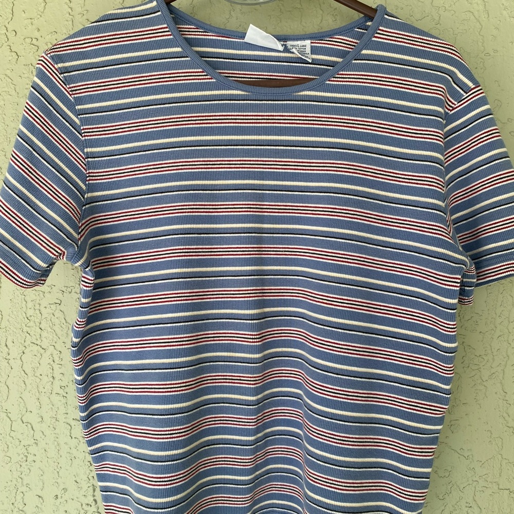 Ribbed stripped t shirt, vintage Bobbie Brooks